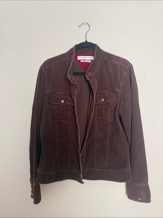 Tommy Hilfiger Jackets & Blazers - Tommy Hilfiger Dark Brown Corduroy Bomber Jacket